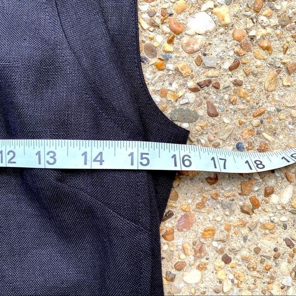 NWT Talbots Pure Irish Linen Shift Black Dress Size 2P - Picture 5 of 9